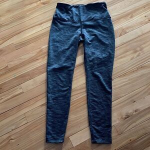 ABS black/gray/white subtle print high waisted leggings. Medium.